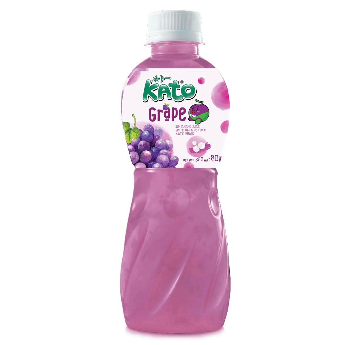 Kato Nata De Coco Grape Juice 320ml - Asian Online Superstore UK