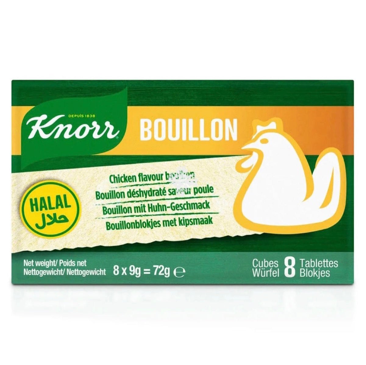 Knorr Bouillon Chicken Flavour (Halal) 72g - Asian Online Superstore UK