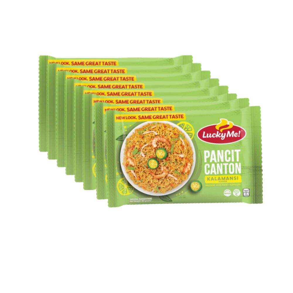 Lucky Me Pancit Canton Kalamansi (Instant Fried Noodle) 10 - pack (10x80g) - Asian Online Superstore UK