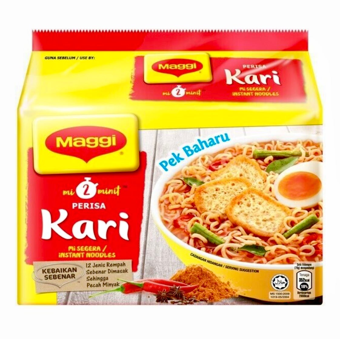 Maggi 2 - Minute Noodle Curry Flavour Multi 5x79g - Asian Online Superstore UK
