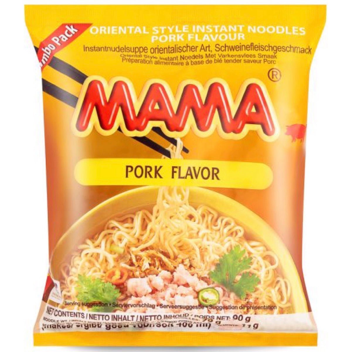 Mama Pork Flavour Instant Noodle (Jumbo Pack) 95g - Asian Online Superstore UK