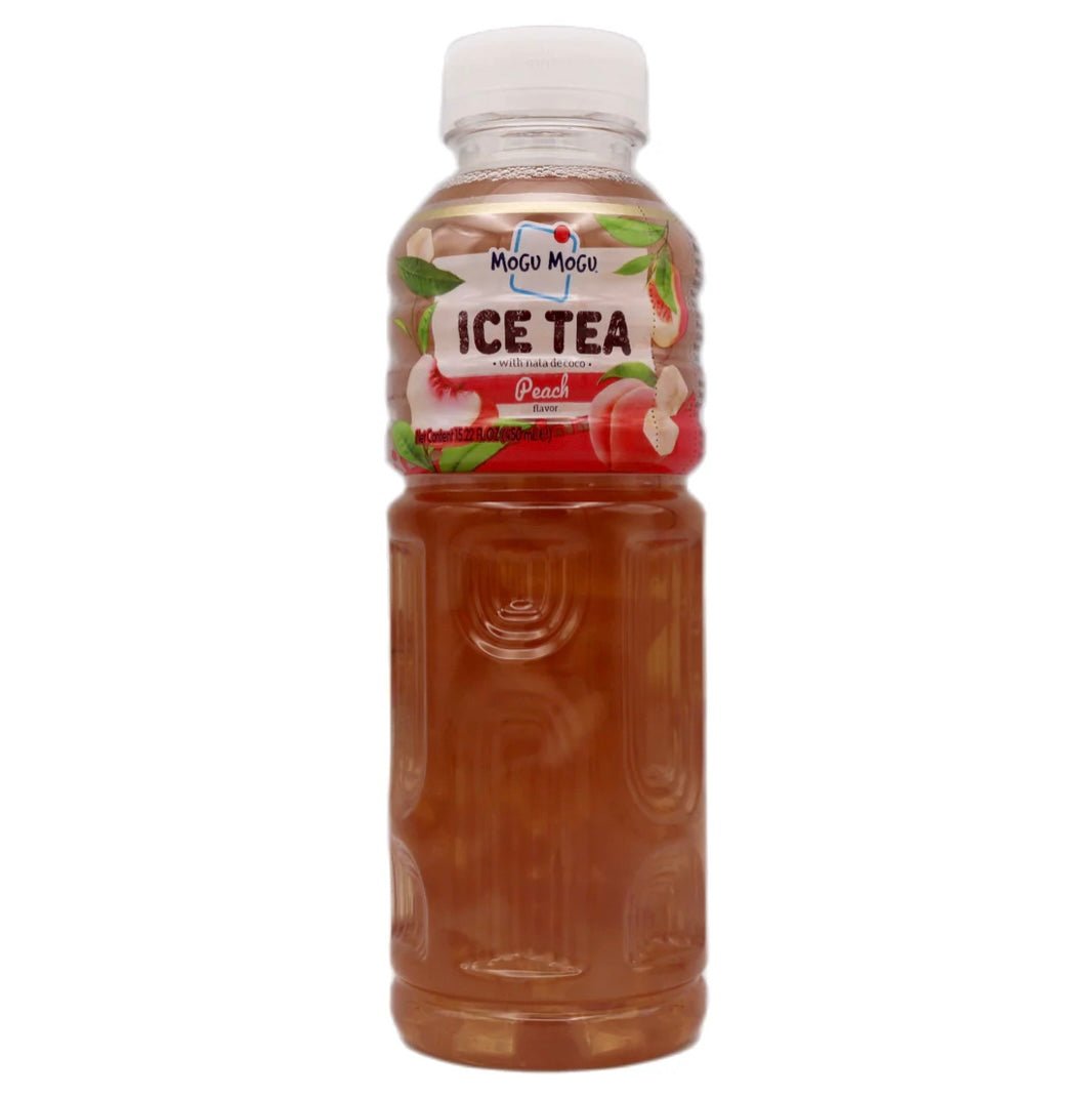 Mogu Mogu Nata De Coco Ice Tea Peach Flavour 450ml - Asian Online Superstore UK