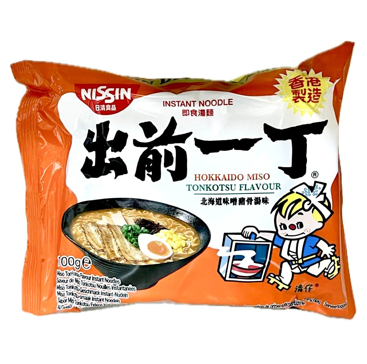 Nissin Demae Ramen Hokkaido Miso Tonkotsu Flavour Instant Noodles 100g - Asian Online Superstore UK