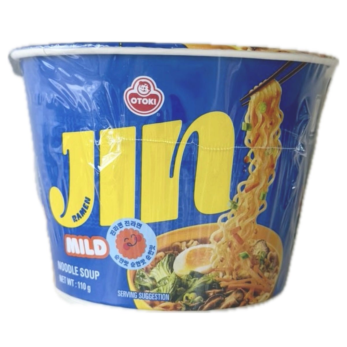 Ottogi Jin Ramen (Mild) Bowl Noodle 110g - Asian Online Superstore UK