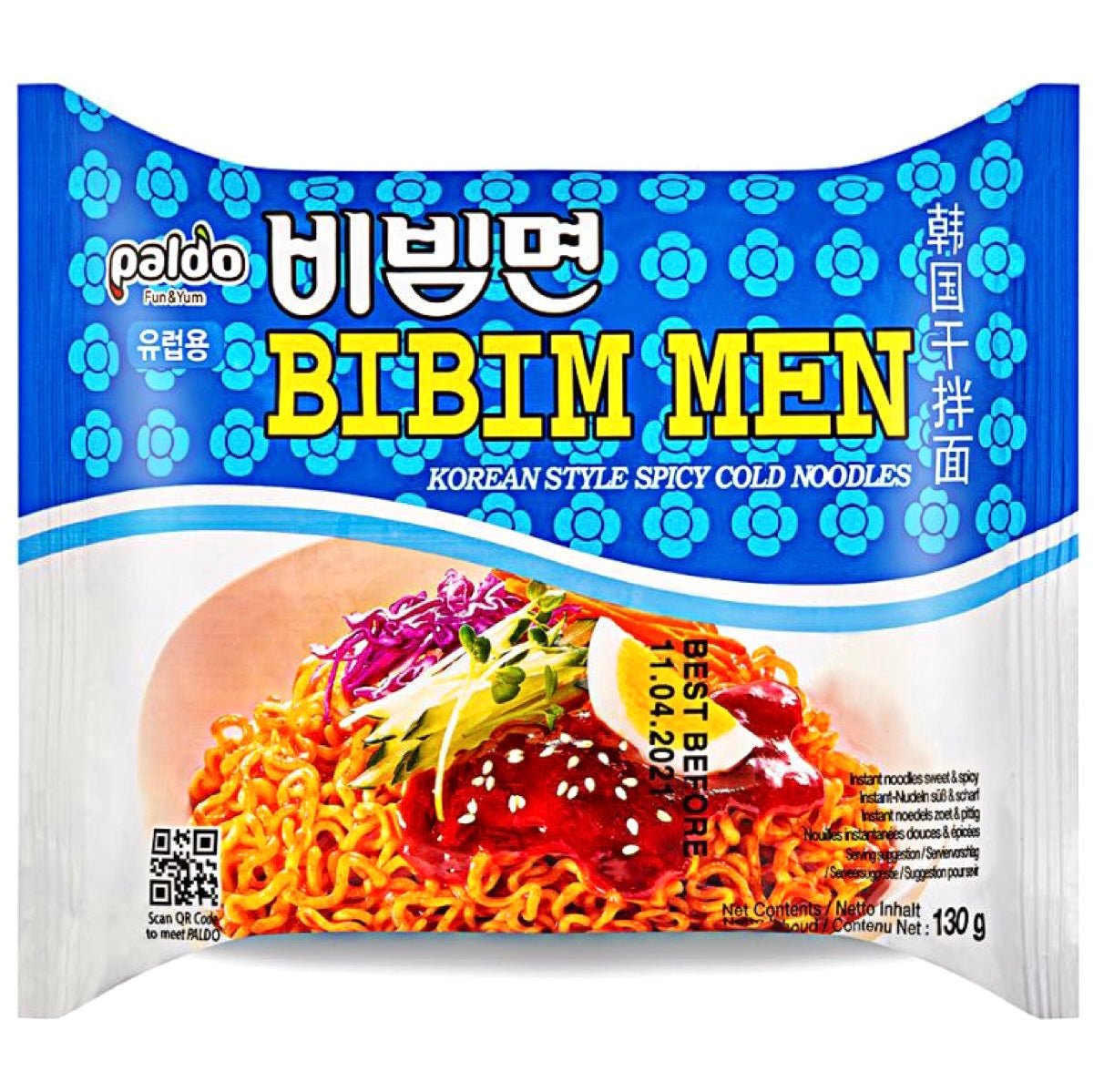 Paldo Bibim Men Instant Noodles (Spicy Cold Noodles) 130g - Asian Online Superstore UK