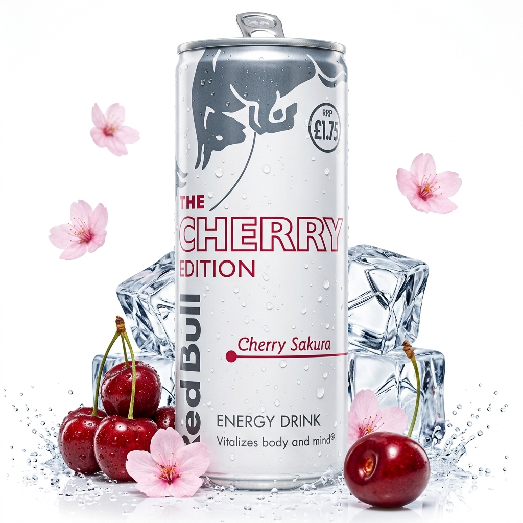 Red Bull The Cherry Edition Cherry Sakura Energy Drink 250ml | Asian Grocery UK