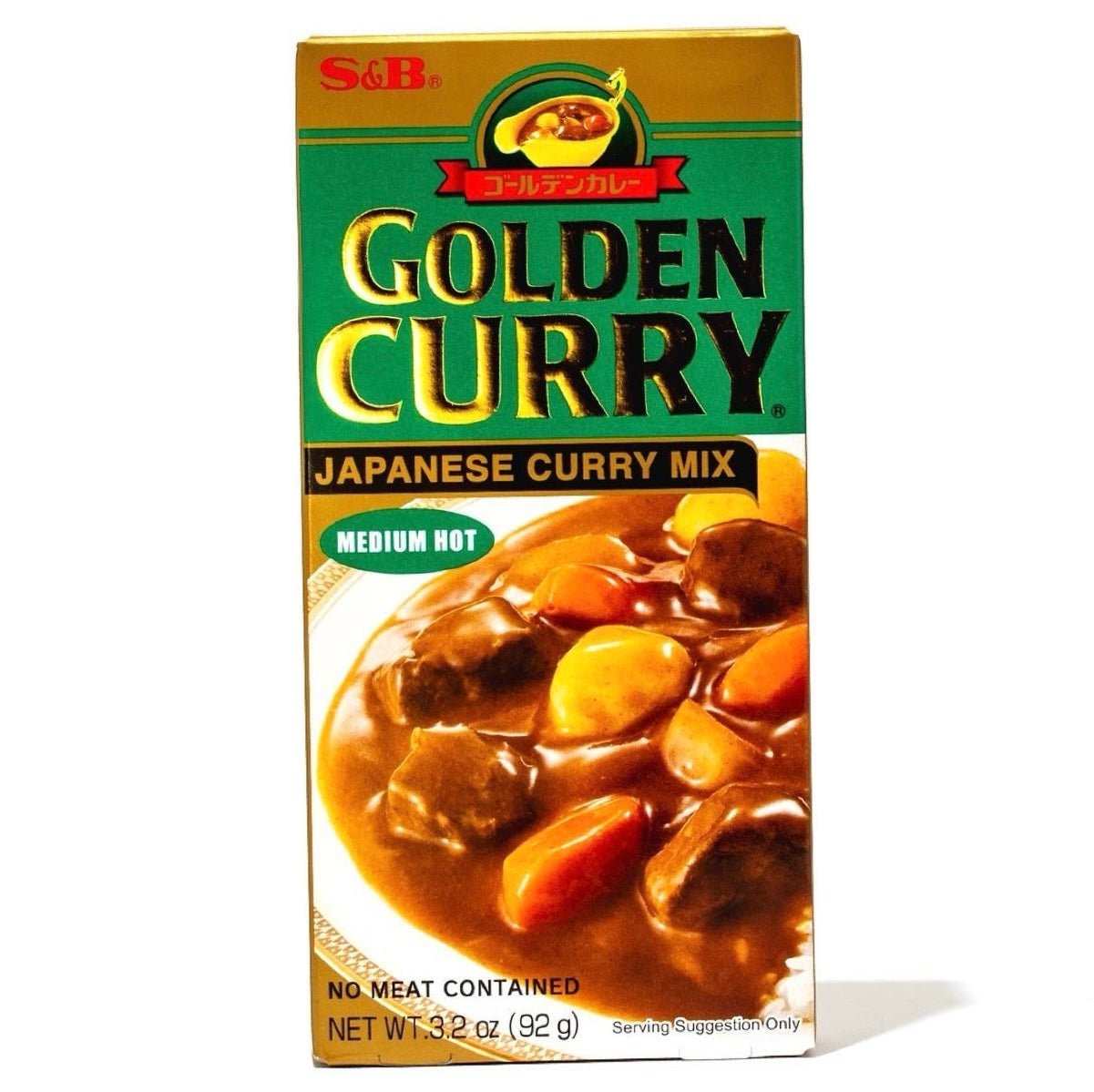 S&B Golden Curry Medium Hot (Japanese Curry Mix) 92g - Asian Online Superstore UK