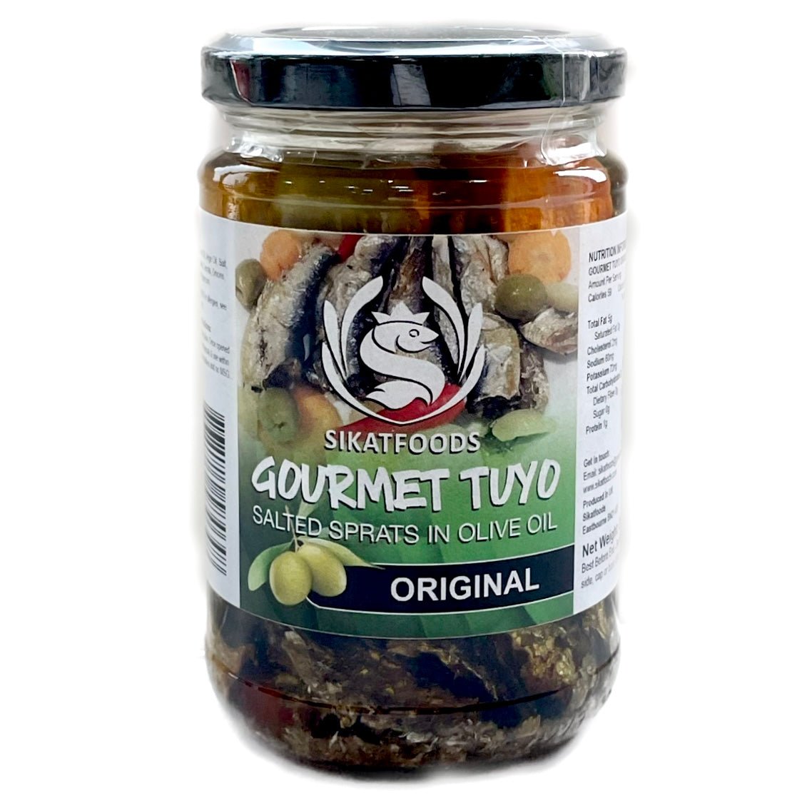 SikatFoods Gourmet Tuyo Original (Salted Sprats in Olive Oil) 225g - Asian Online Superstore UK