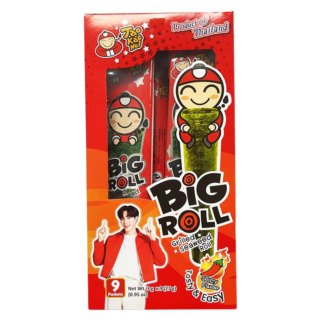 TaoKaeNoi Roasted Seaweed Roll Spicy Flavour (9x3g) 27g - Asian Online Superstore UK
