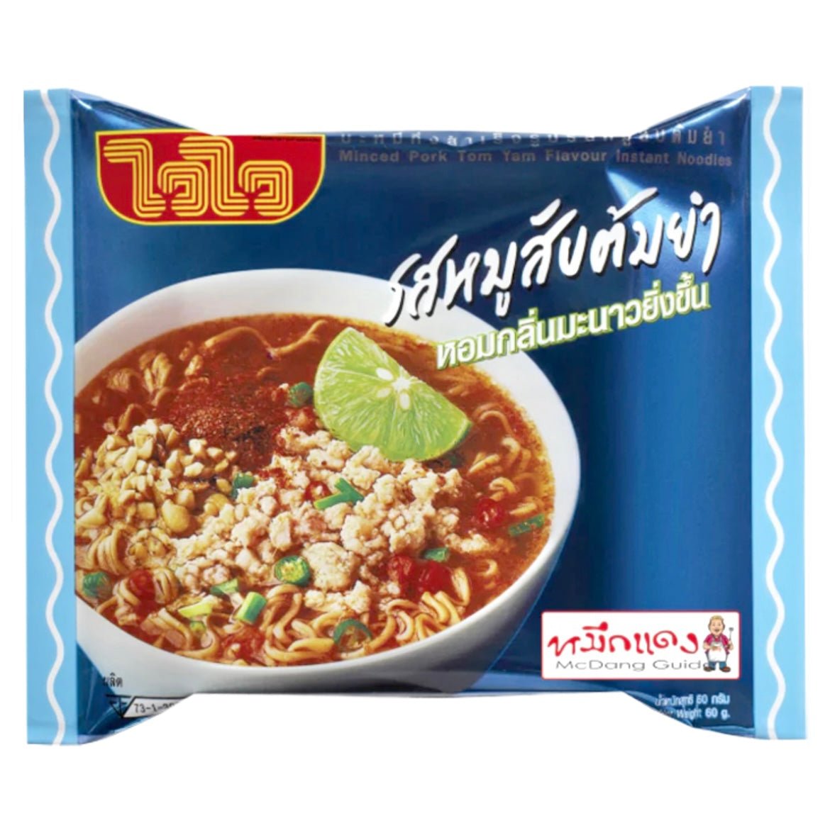 WAI WAI Instant Noodles Minced Pork Tom Yum Flavour 60g - Asian Online Superstore UK