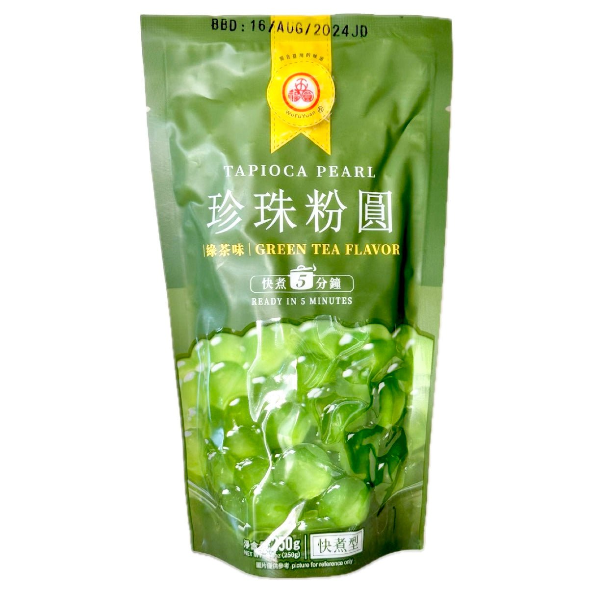 WFY Wu Fu Yuan Tapioca Pearl Green Tea Flavour 250g - Asian Online Superstore UK