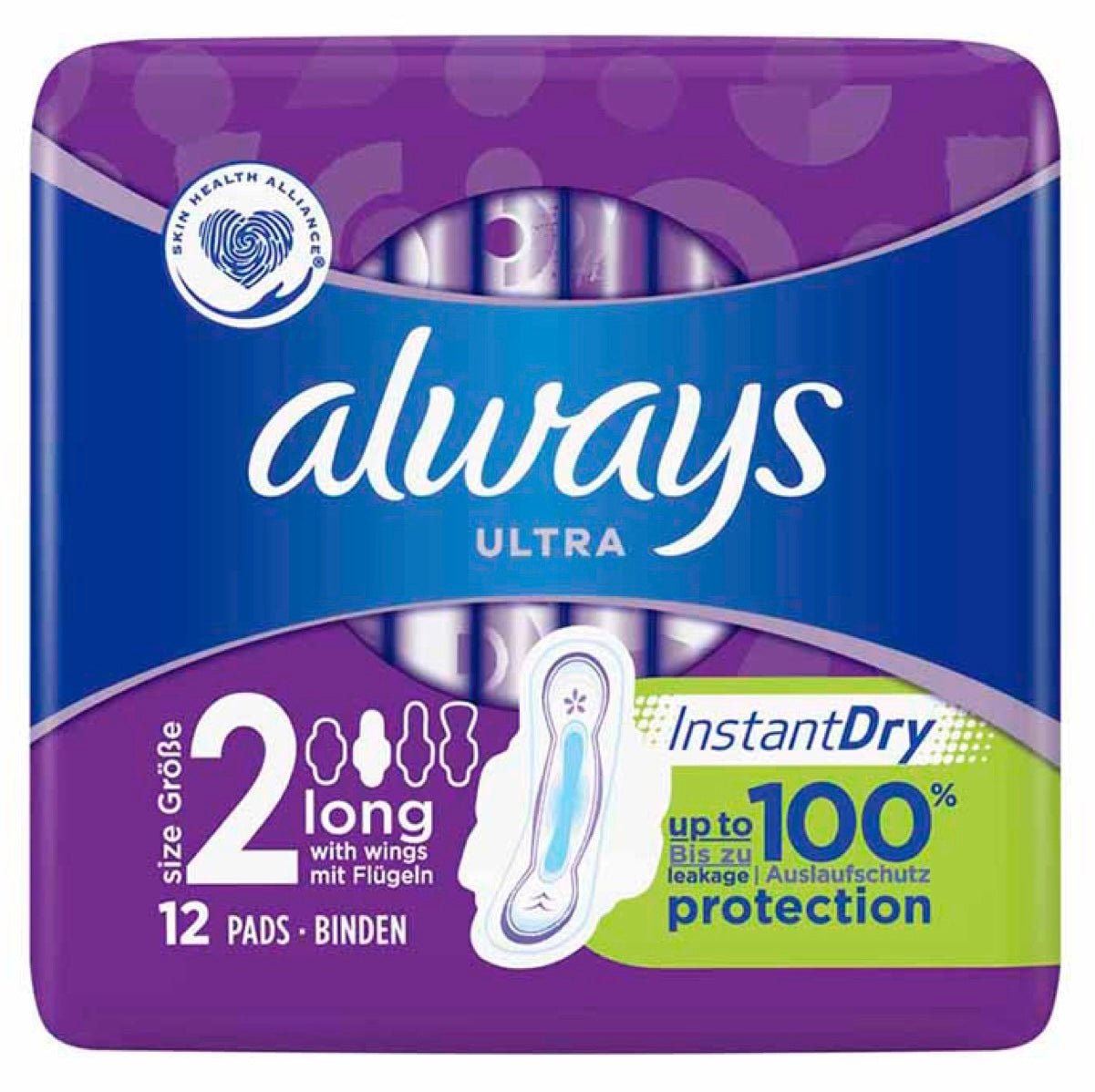 Always Ultra Long 2 Sanitary Towel Wings (12 Pads) - Asian Online Superstore UK