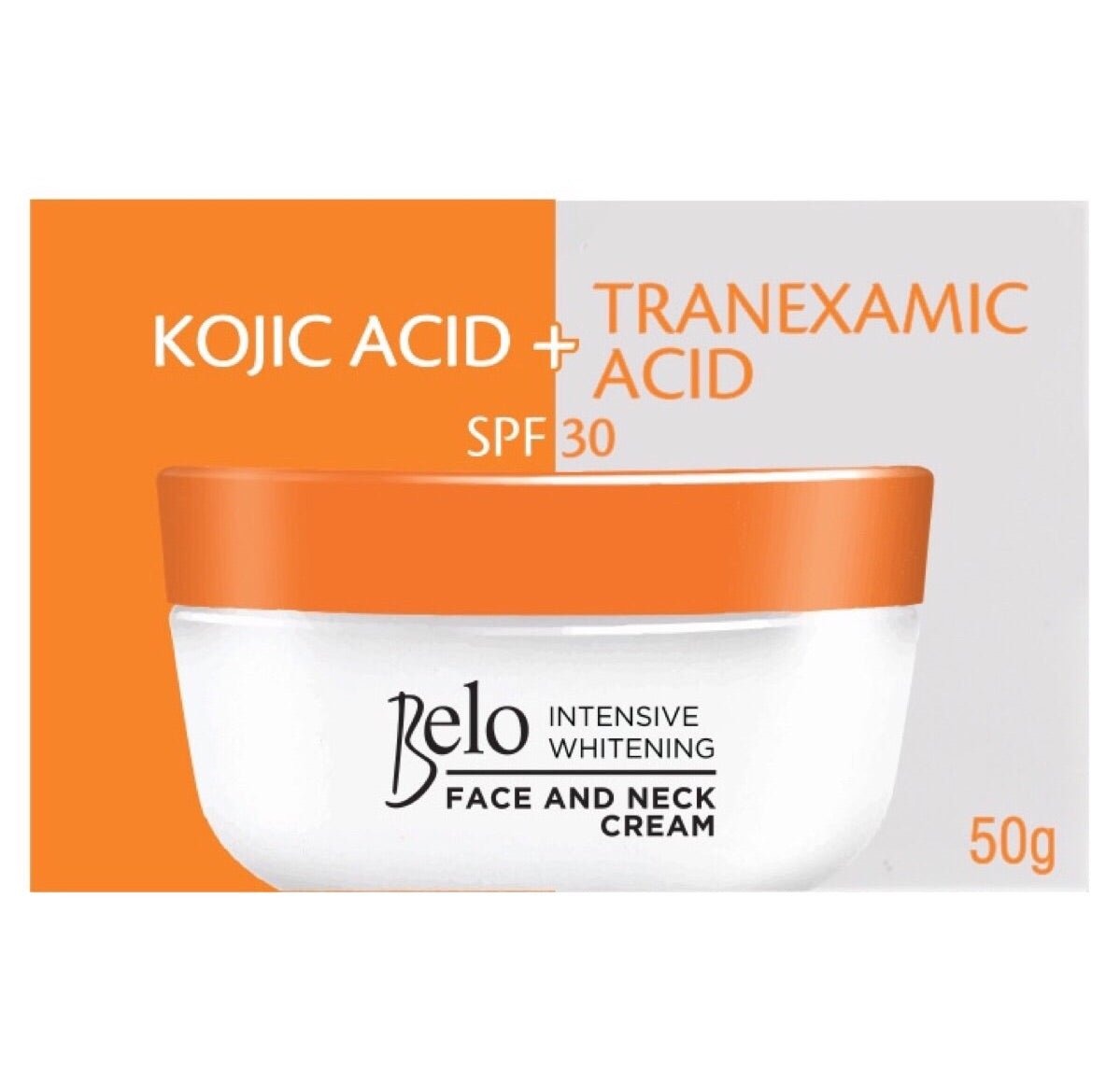 Belo Kojic Acid & Tranexamic Acid Lightening & Brightening Face & Neck Cream 50g - Asian Online Superstore UK