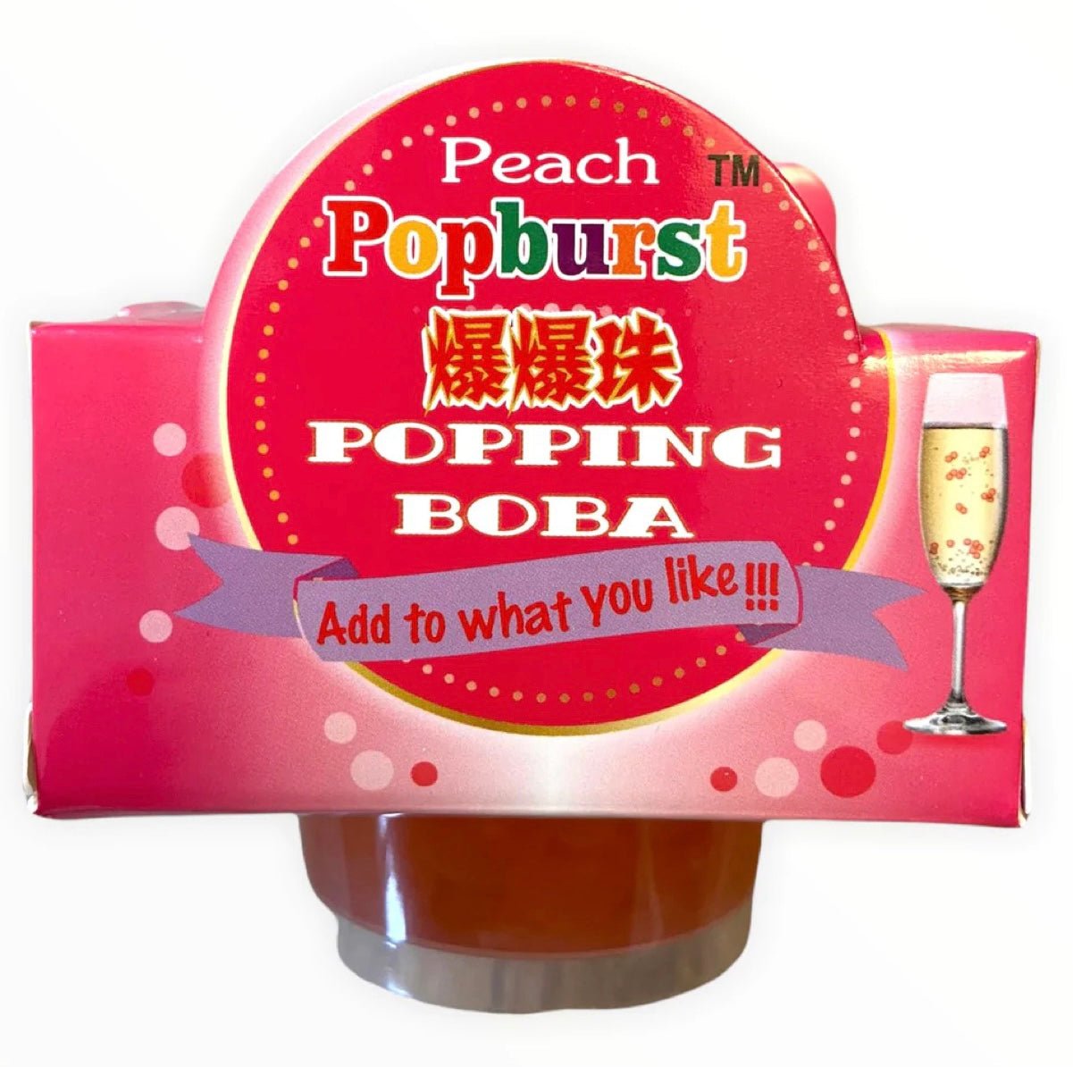 BUY 1 GET 1: YJW Popping Boba Peach 130g (BBD: 04 - 12 - 25) - Asian Online Superstore UK
