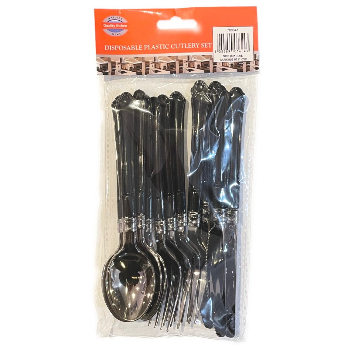 Dailies Ideal Disposable Plastic Cutlery Set 12 pc - Asian Online Superstore UK