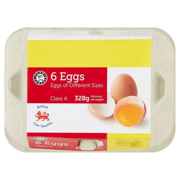 ES Euro Shopper Mixed Free Range Eggs Mediums 6s - Asian Online Superstore UK