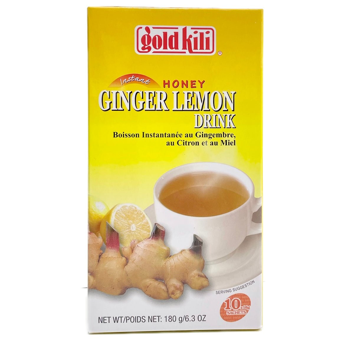 Gold Kili Instant Honey Ginger Lemon Drink (18gx10 Sachets) 180g - Asian Online Superstore UK