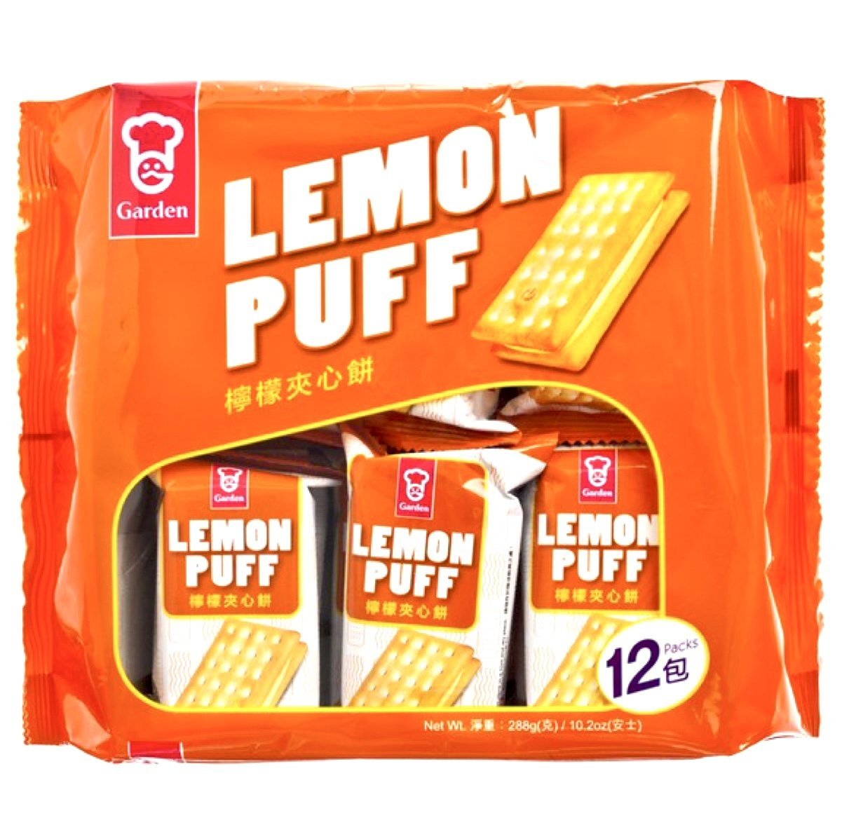 GR Garden Lemon Puff Sandwich Biscuits 288g - Asian Online Superstore UK