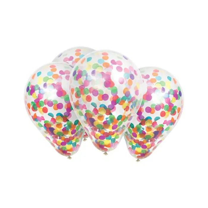 Hip Hip Hooray! Confetti Balloons - Multi Coloured (10 Pack) - Asian Online Superstore UK