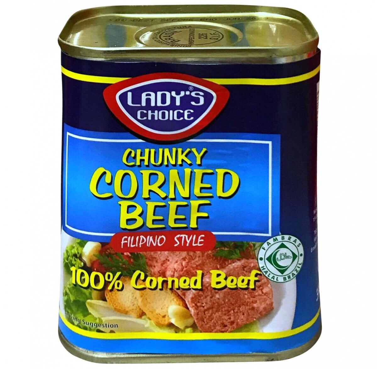 Ladies Choice Chunky Corned Beef Filipino Style 340g - Asian Online Superstore UK