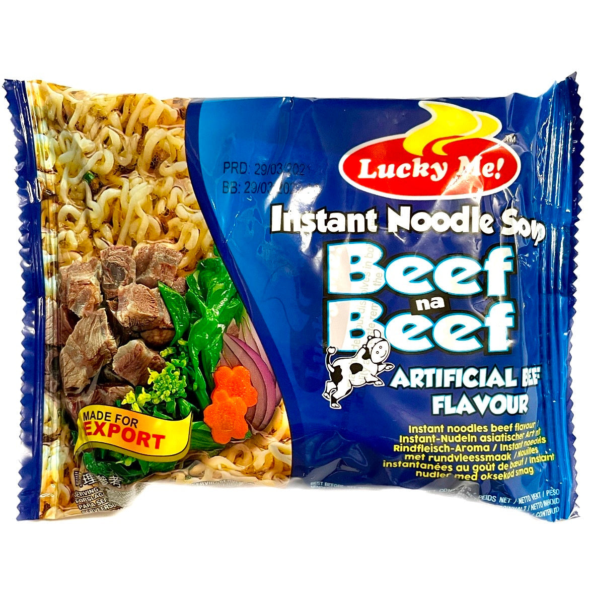 Lucky Me Beef Mami with Garnish Instant Noodle (Beef na Beef) 55g