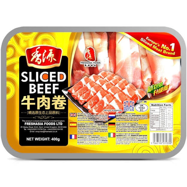 Freshasia Foods Sliced Beef 400g - AOS Express