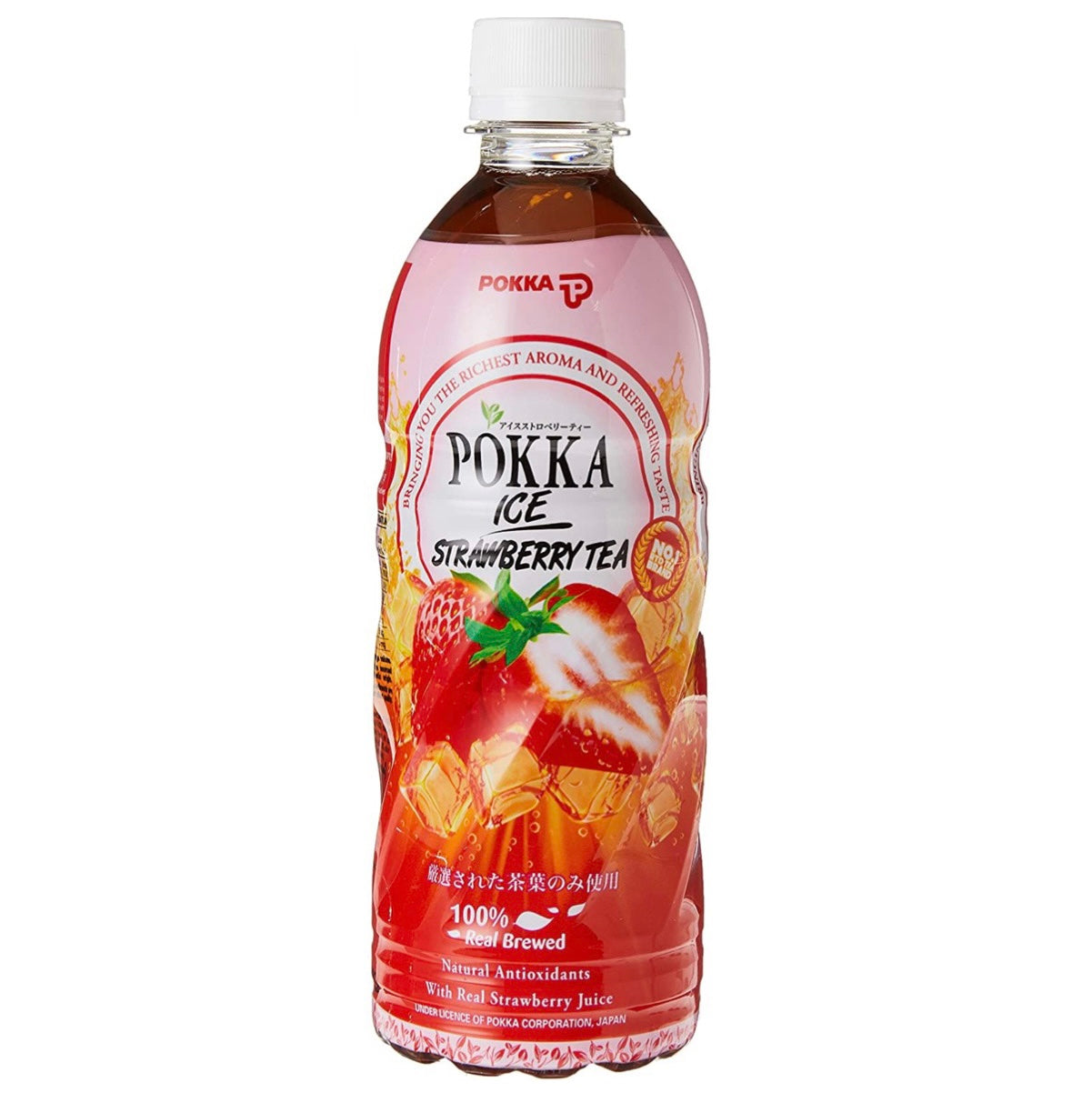 Pokka Ice Strawberry Tea 500ml - AOS Express