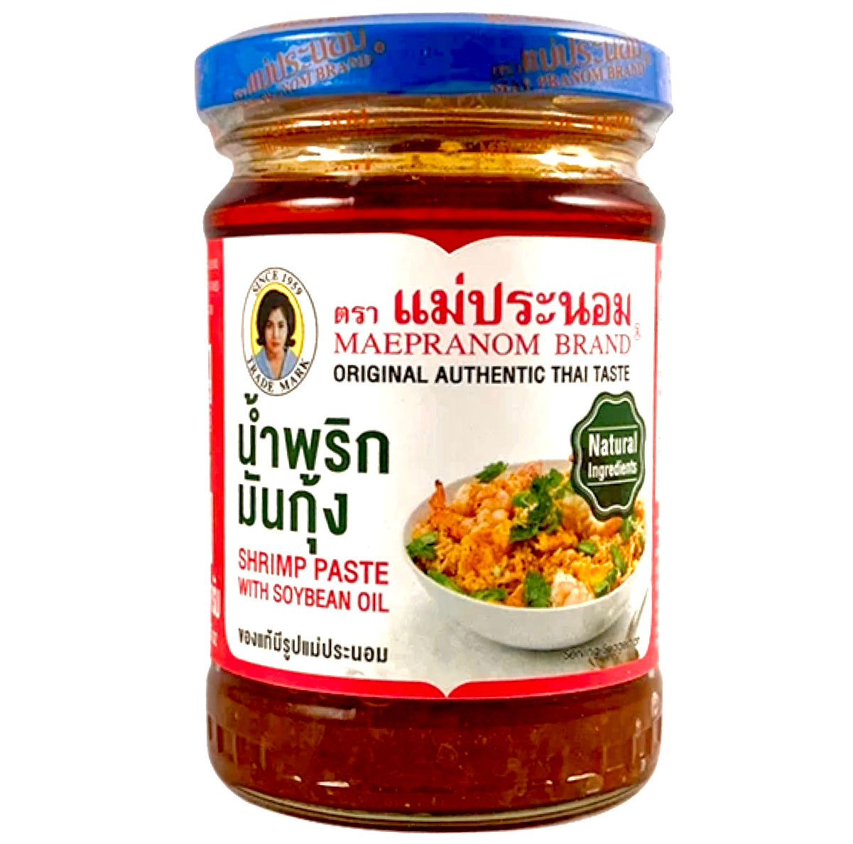 Mae Pranom Shrimp Paste with Soybean Oil (Shrimp Fat in Oil) 180g - AOS Express