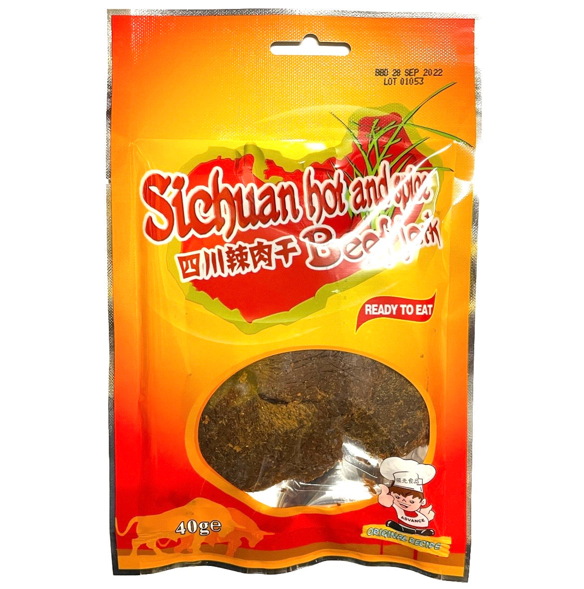Advance Sichuan Hot & Spice Beef Jerk 40g - AOS Express