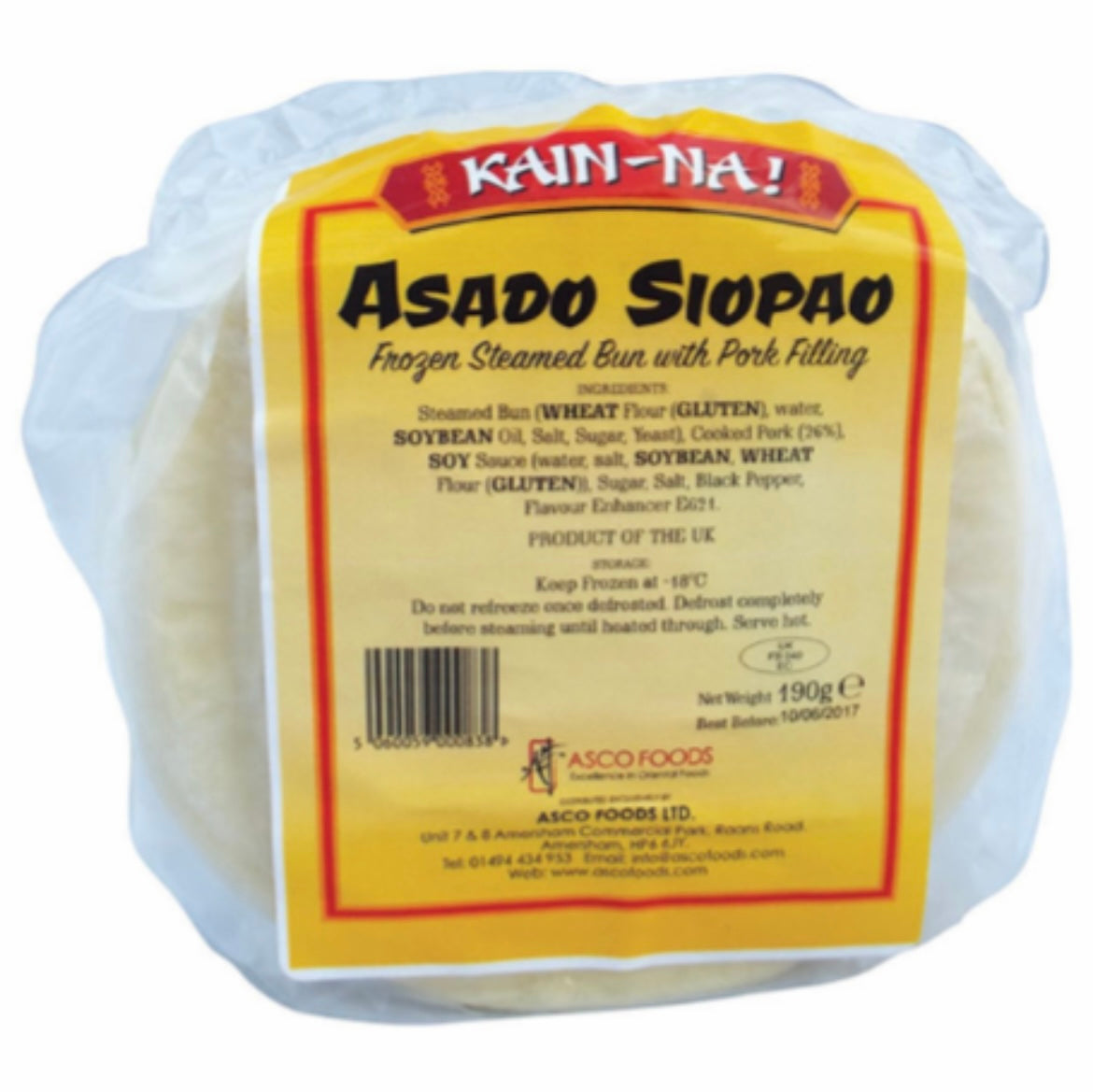 Kain-Na Asado Siopao (Pork Bun) 190g - AOS Express
