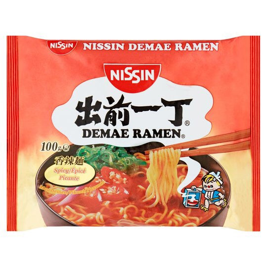 Nissin Demae Ramen Spicy Instant Noodles 100g