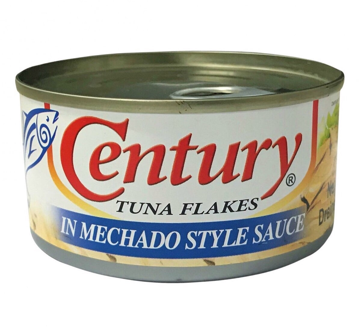 Savor the Filipino flavors with Century Tuna Flakes Mechado Style 180g, a can of tender tuna in a rich, savory sauce.