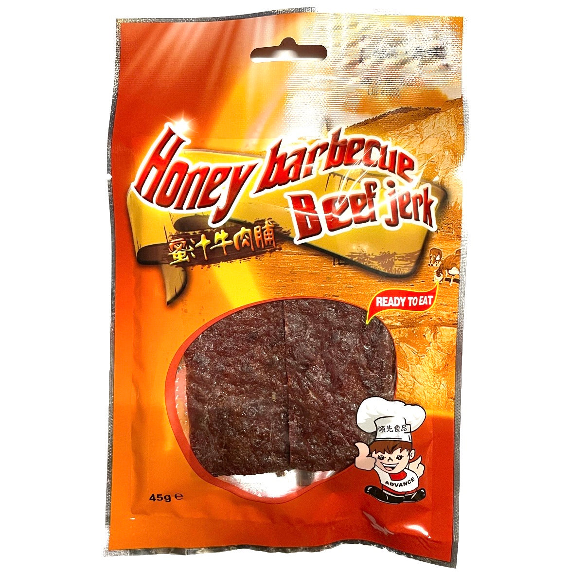 Advance Honey BBQ Beef Jerk (Cooked) 45g - AOS Express