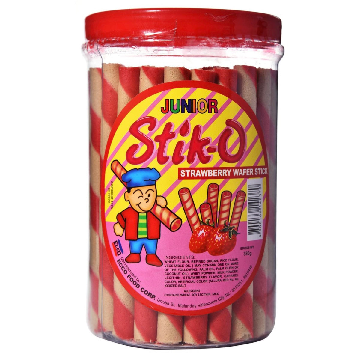 Stick-O Strawberry Wafer Stick 380g