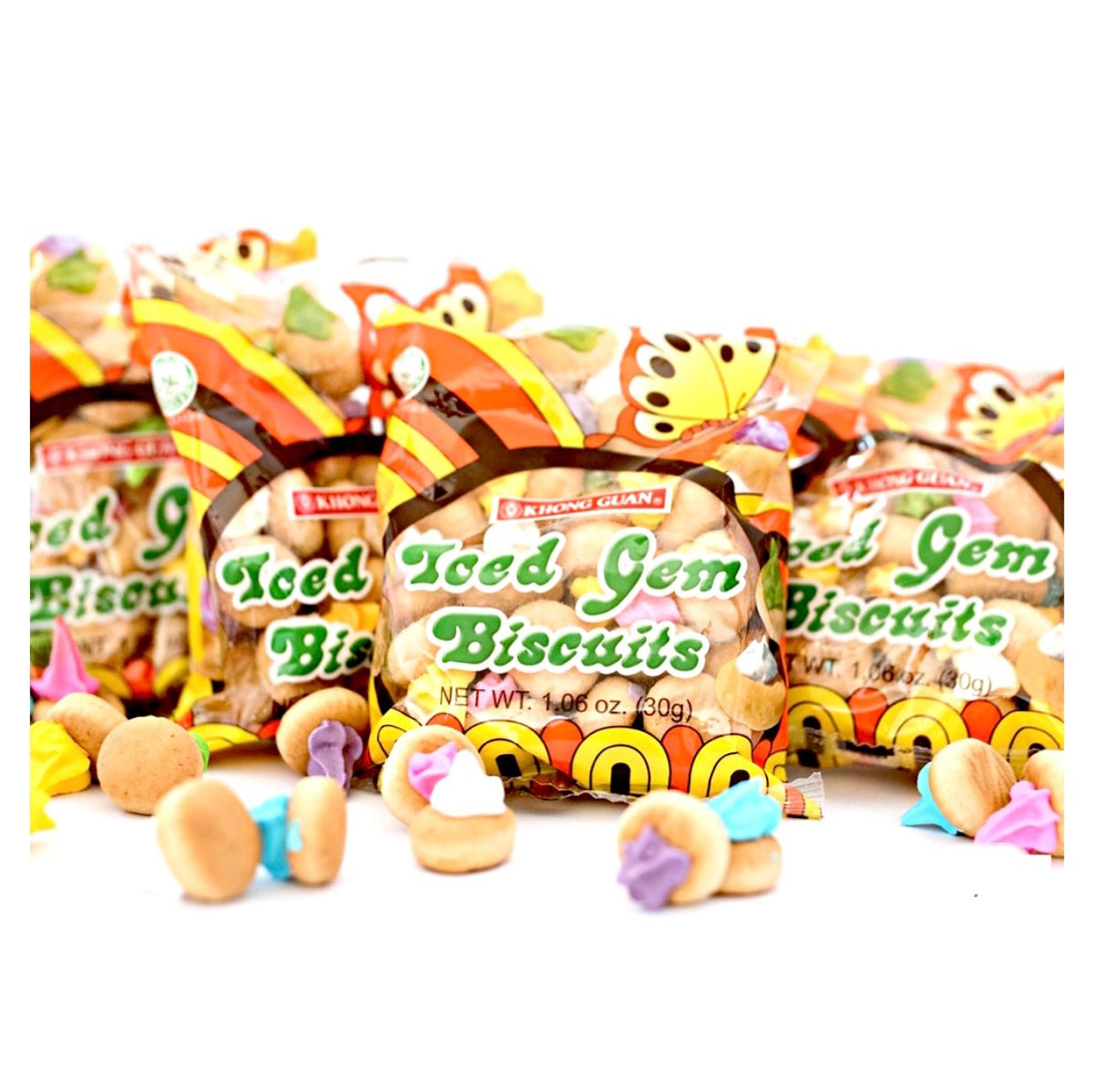 Khong Guan Iced Gems Biscuits (12x30g) 360g - AOS Express