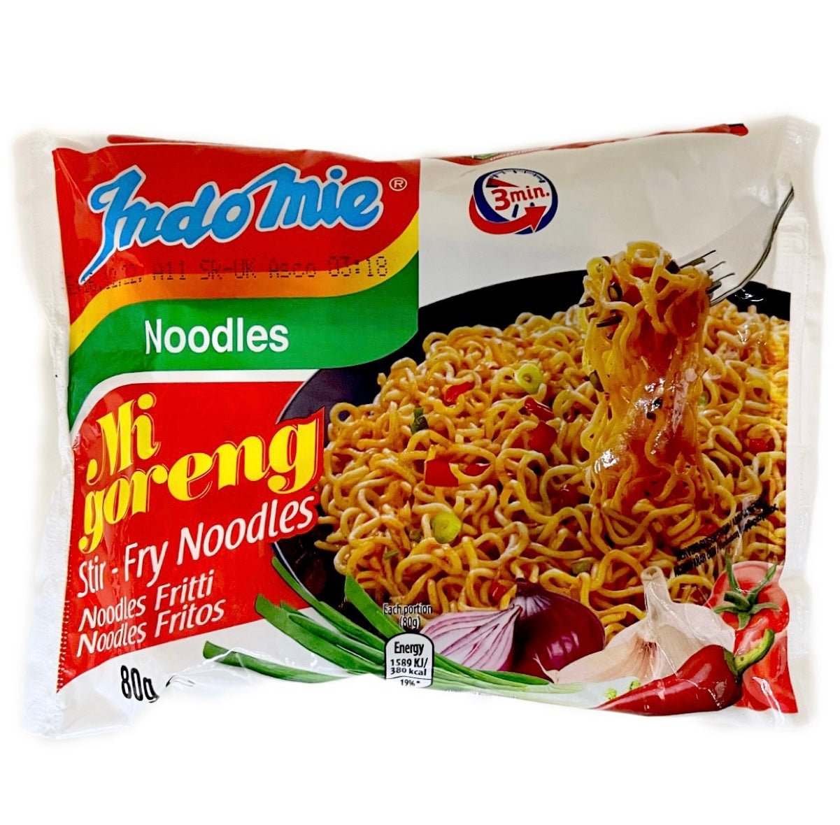 Indo Mie Mi Goreng Fried Noodles 1Box (40x80g) 3.2kg - Asian Online Superstore UK
