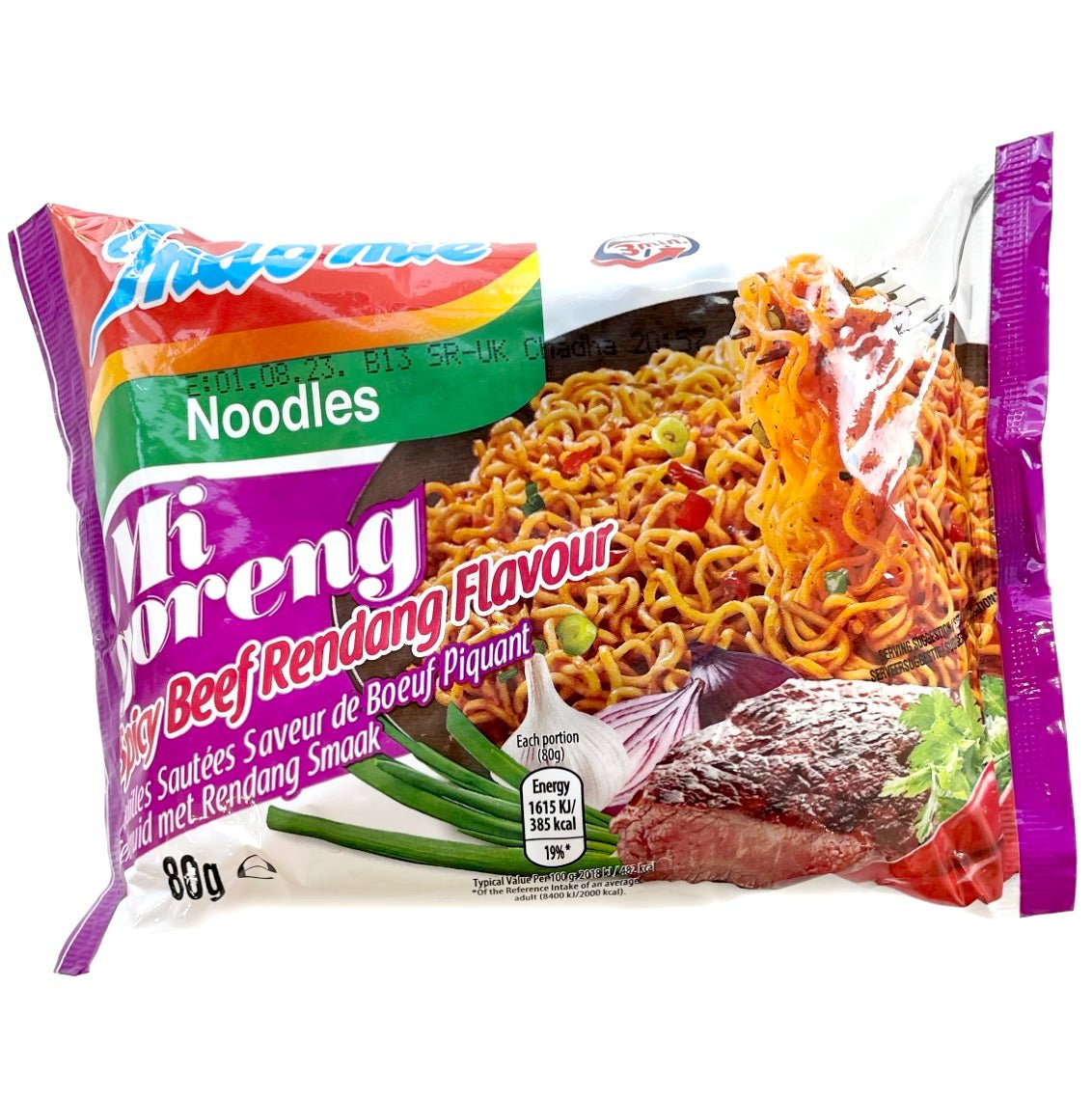 Indo Mie Mi Goreng Spicy Beef Rendang Flavour Instant Noodle (A) 80g - Asian Online Superstore UK