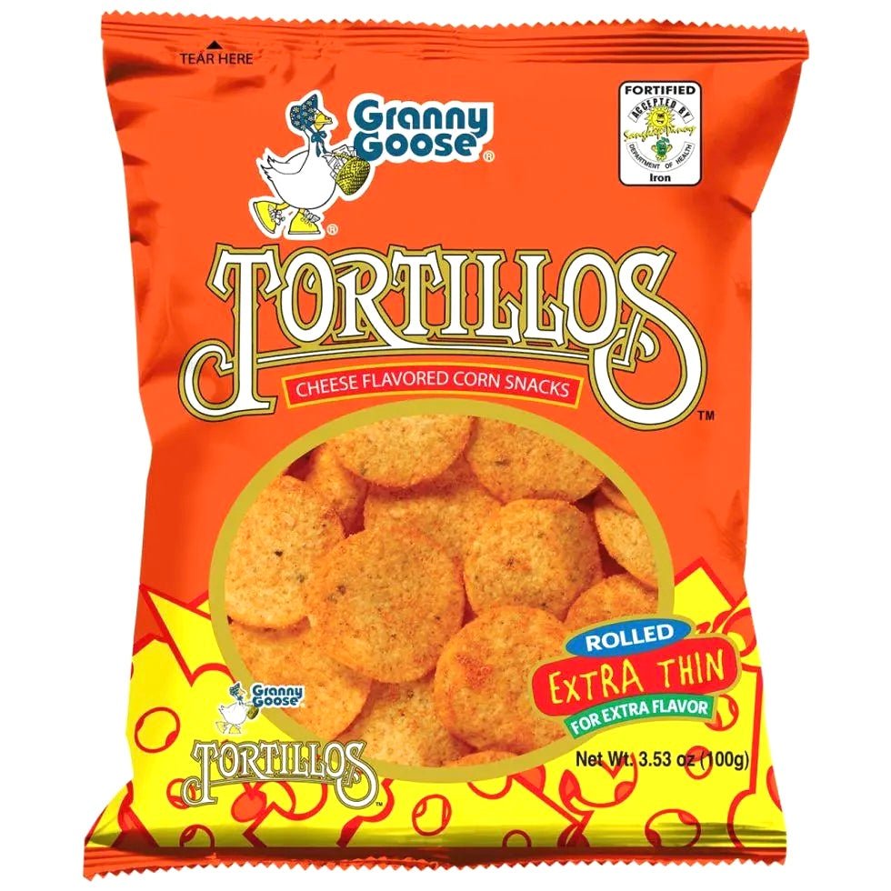 Jack ‘n Jill Granny Goose Tortillos Cheese Flavored Corn Snacks 100g - Asian Online Superstore UK