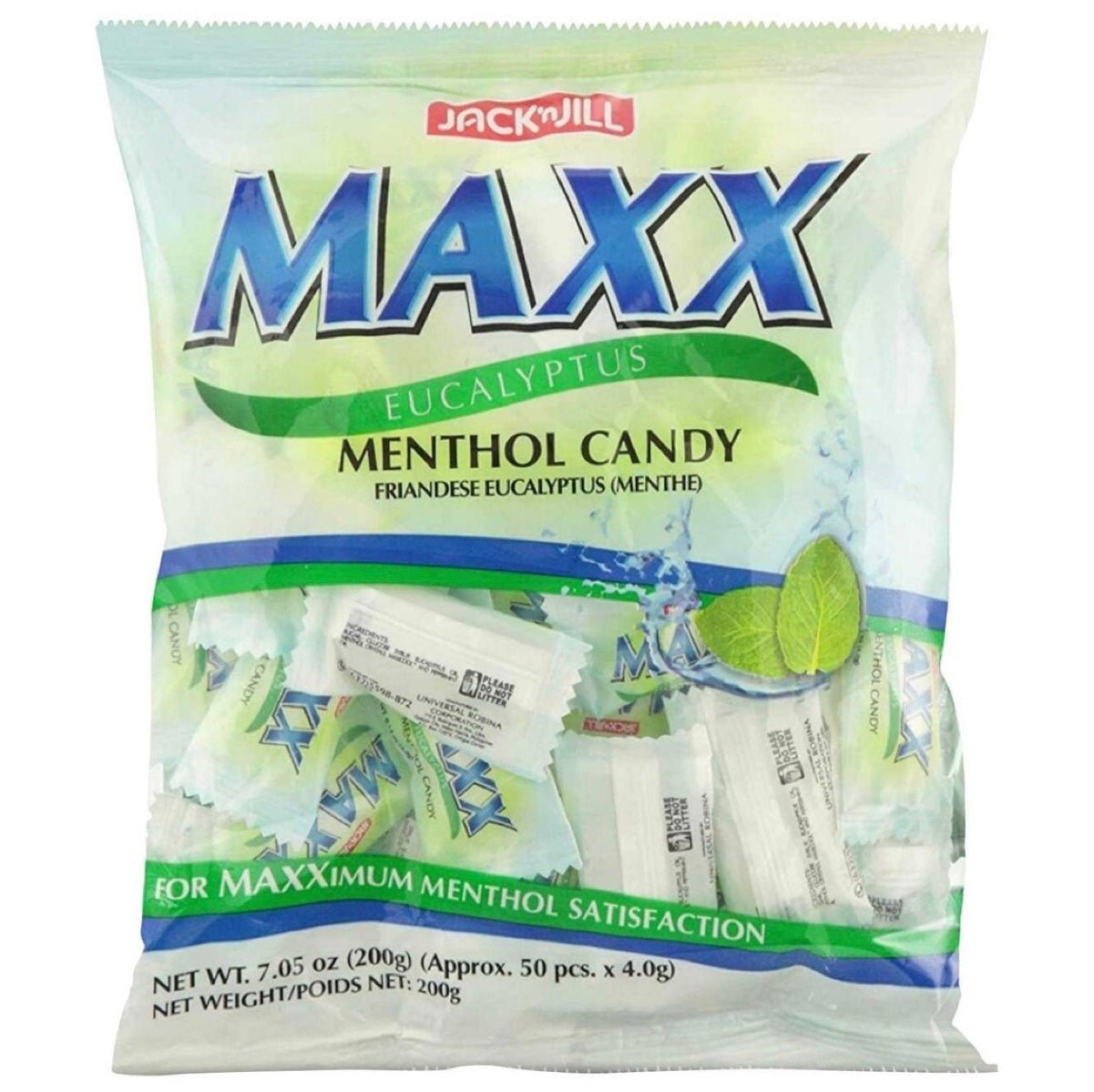 Jack ‘n Jill Maxx Eucalyptus Menthol Candy 200g - Asian Online Superstore UK