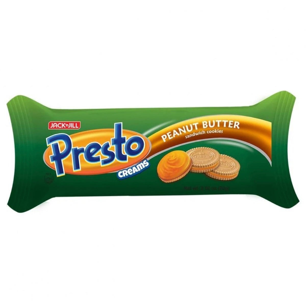 Jack ‘n Jill Presto Cream Peanut Butter Sandwich Cookies 150g | Asian Grocery UK