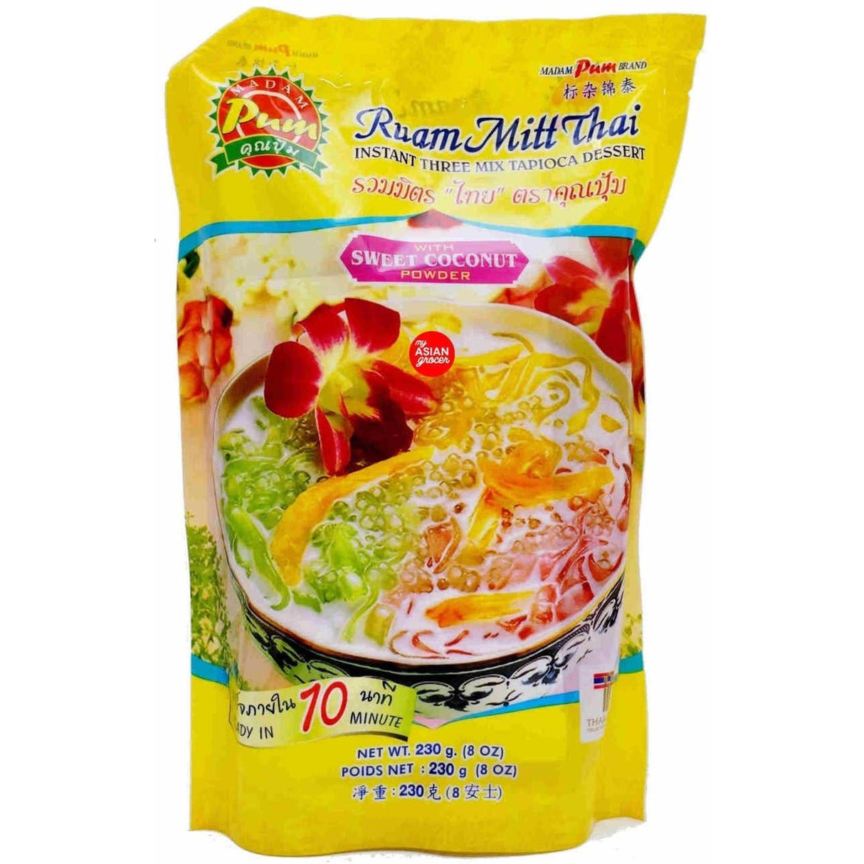 Madam Pum Ruam Mitt Thai (Instant Three Mix Tapioca Dessert) 230g. - Asian Online Superstore UK