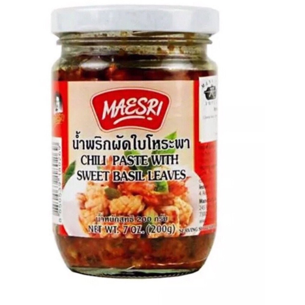 Maesri Chilli Paste with Sweet Basil Leaves 200g - Asian Online Superstore UK