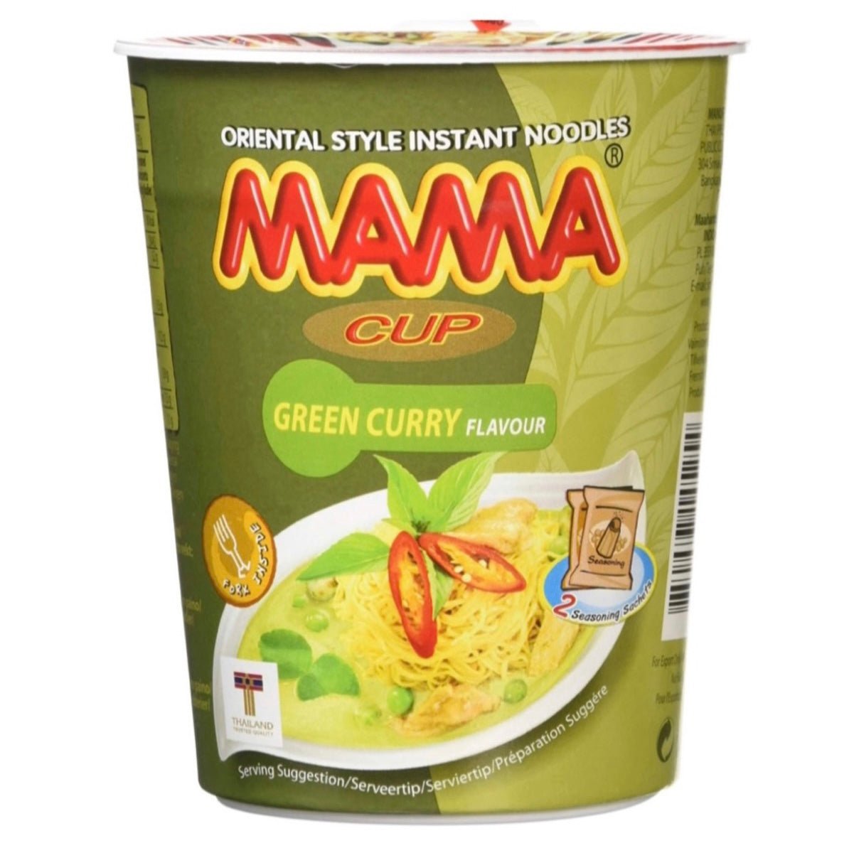 Mama Cup Green Curry Flavour 70g - Asian Online Superstore UK