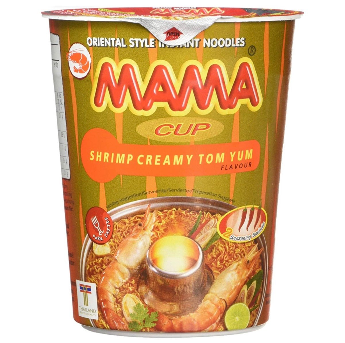 Mama Cup Noodle Shrimp Creamy Tom Yum 70g - Asian Online Superstore UK