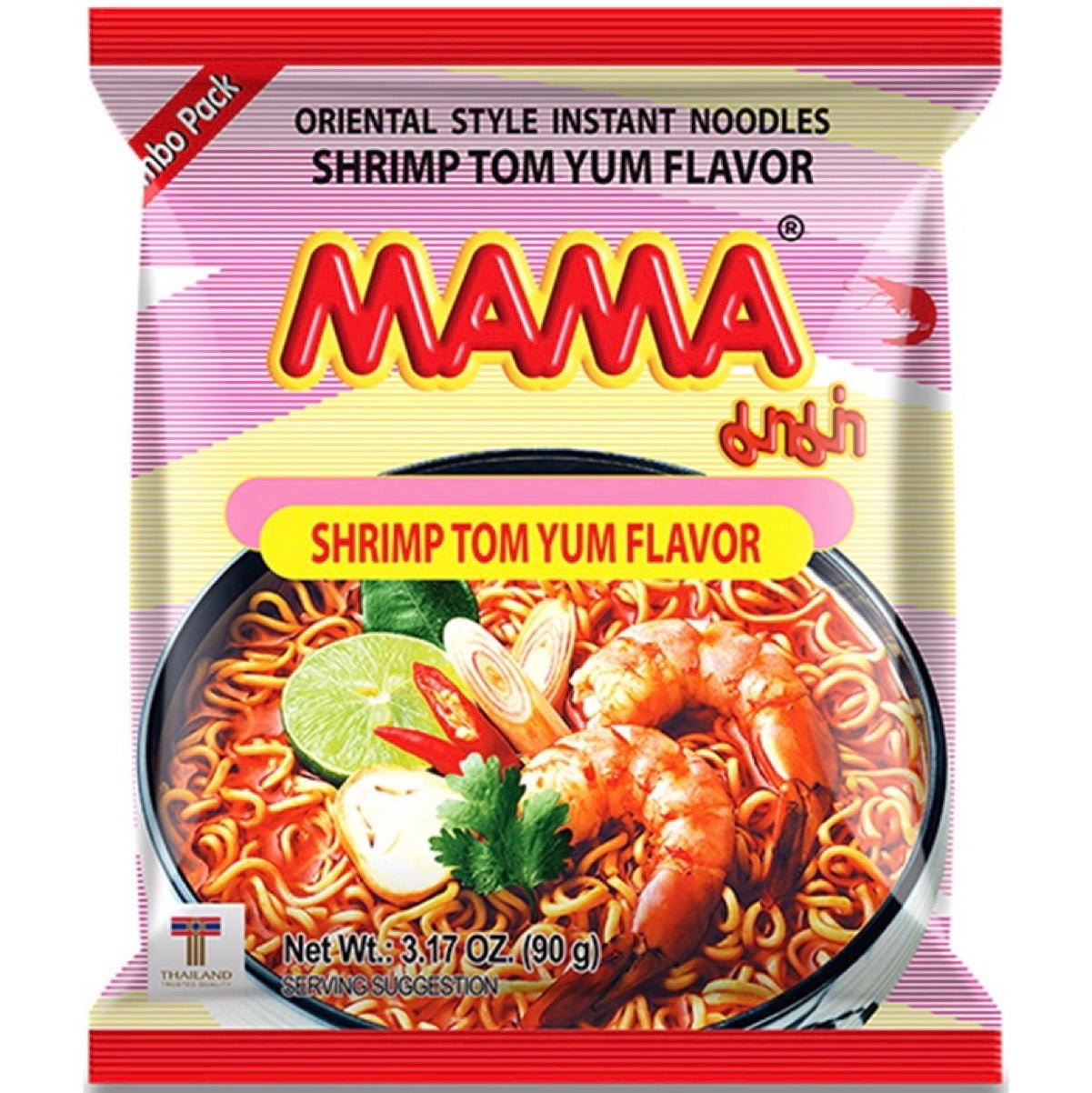 Mama Shrimp Tom Yum Flavour (Jumbo Pack) 90g - Asian Online Superstore UK