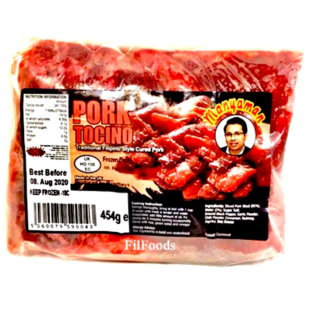 Mandhey’s Manyaman Pork Tocino (Sweet Cured Pork) 454g - Asian Online Superstore UK
