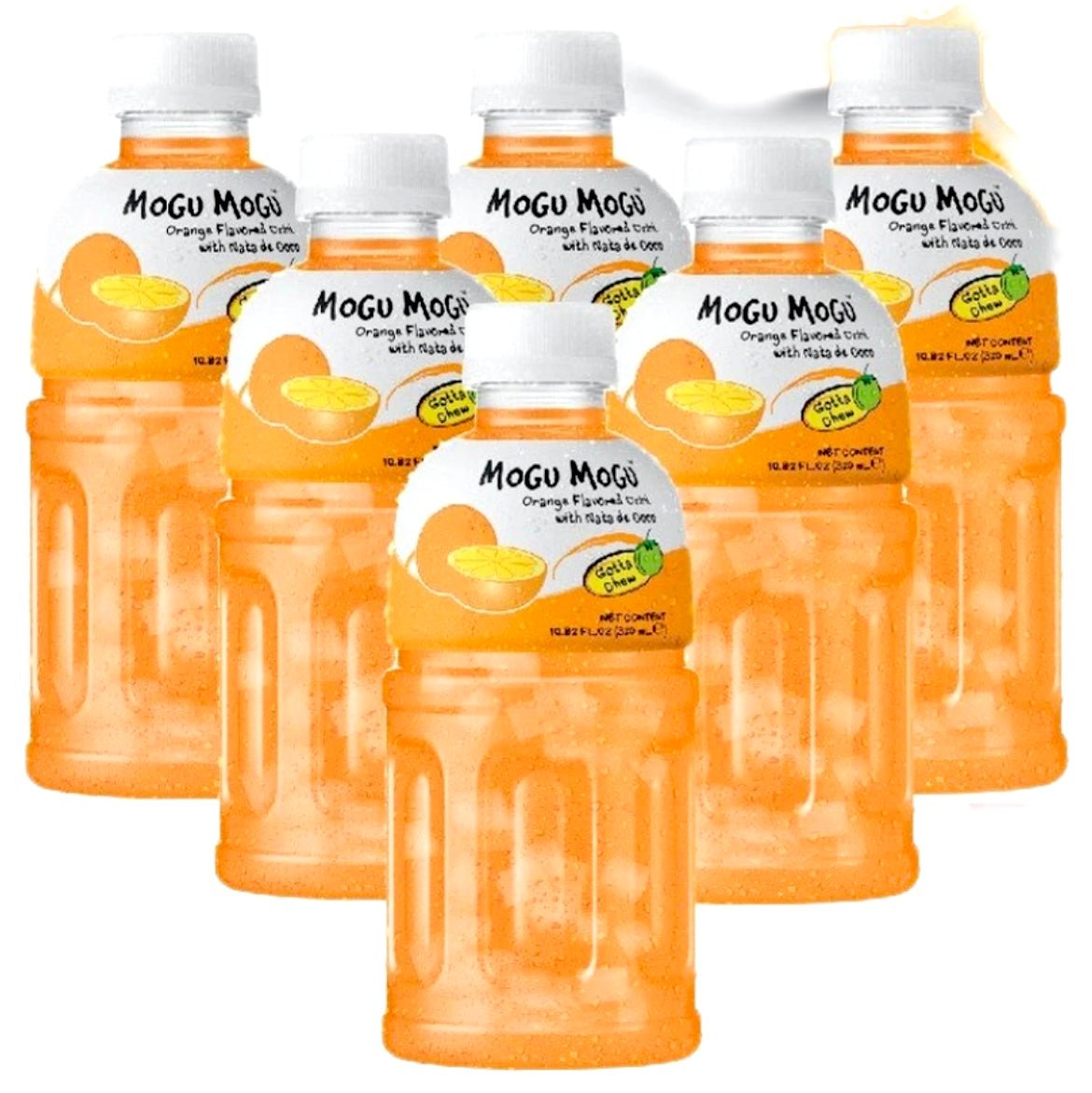 Mogu Mogu Nata De Coco Orange Flavour 6x320ml - Asian Online Superstore UK