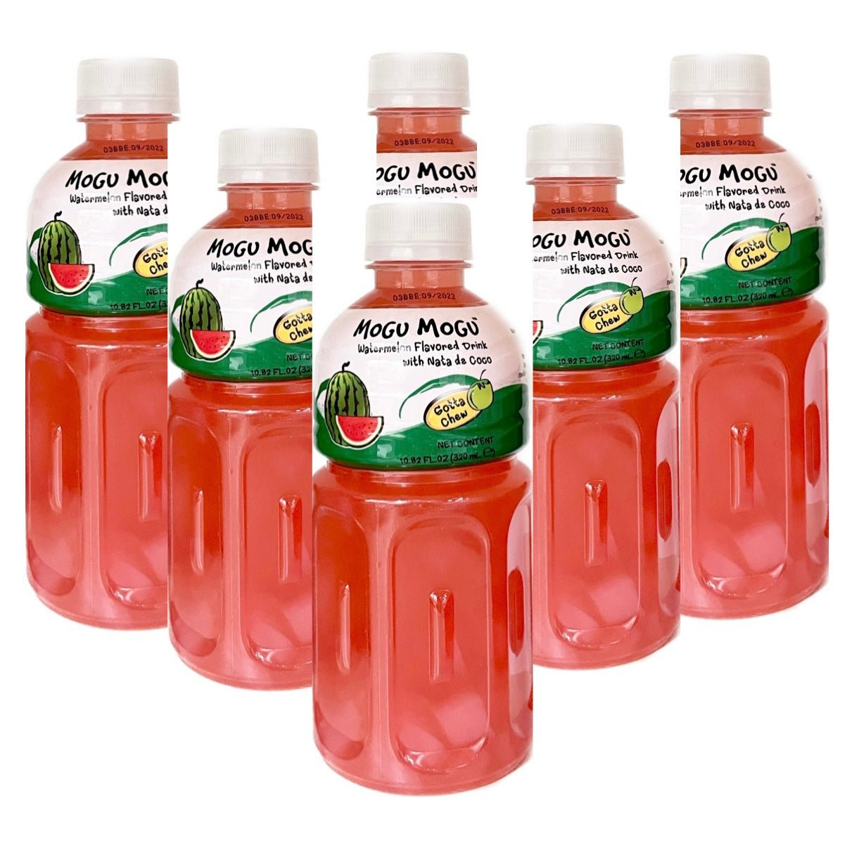 Mogu Mogu Nata De Coco Watermelon Flavour 6x320ml - Asian Online Superstore UK