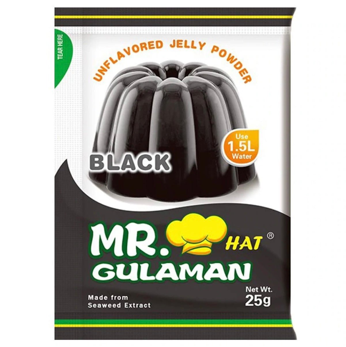 Mr. Gulaman Unflavored Jelly Powder - Black (1 Pc) 24g - Asian Online Superstore UK