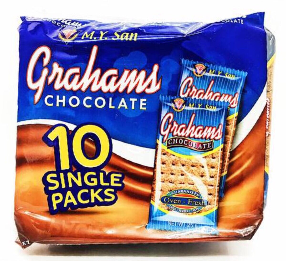 M.Y. San Graham Chocolate Crackers (10 Packs) 250g - Asian Online Superstore UK